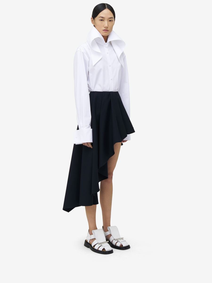 ALEXANDER MCQUEEN - Asymmetric Skirt - Item 830135QJADK4100